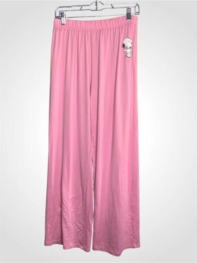 munki munki Pink Snoopy Wide Leg Pajama Pants - Large